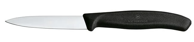 Victorinox Swiss Classic Nóż do jarzyn, gładki, 8 cm, czarny Wariant podstawowy