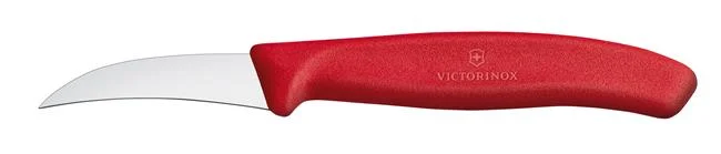 Victorinox Swiss Classic Nóż do jarzyn, zagięty, 60mm, czerwony Wariant podstawowy