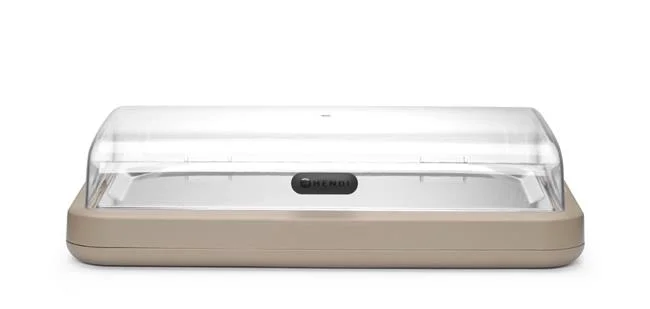 Witrynka chłodząca UNIQ, HENDI, designed by Robert Bronwasser, GN 1/1, beżowy, 593x389x(H)147mm, Prostokątny Wariant podstawowy