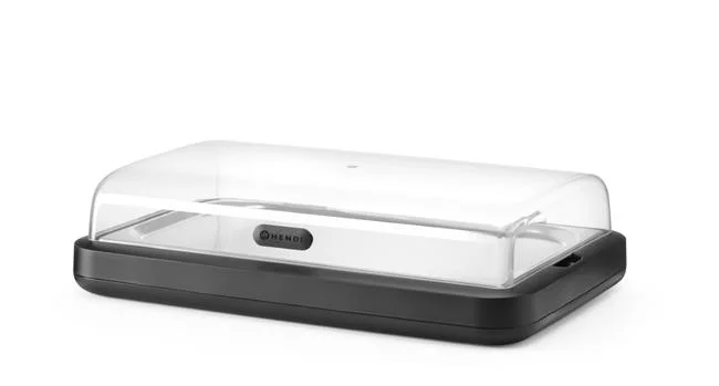 Witrynka chłodząca UNIQ, HENDI, designed by Robert Bronwasser, GN 1/1, czarny, 593x389x(H)147mm, Prostokątny Wariant podstawowy