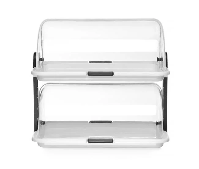 Witrynka rolltop podwójna, HENDI, 380x260x(H)355mm Wariant podstawowy